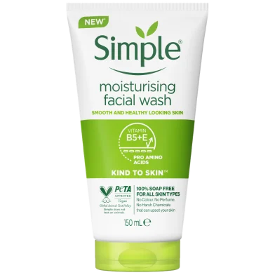 Simple Moisturising Facial Wash - 150 ml - Rokomari product